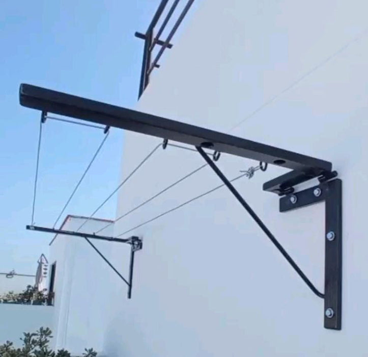 Foldable Wall-Mounted Clothesline with 30 Feet Free Rope(کپڑے سکھانے کا اسٹینڈ)