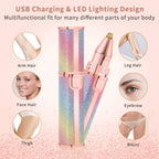 2 in 1 Eyebrow Trimmer & Facial Hair Remover
