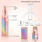 2 in 1 Eyebrow Trimmer & Facial Hair Remover