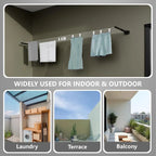Foldable Wall-Mounted Clothesline with 30 Feet Free Rope(کپڑے سکھانے کا اسٹینڈ)